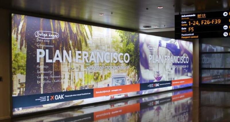 瑞典機(jī)場廣告